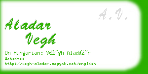 aladar vegh business card